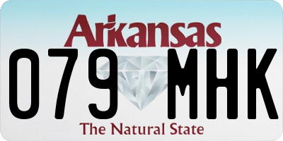 AR license plate 079MHK