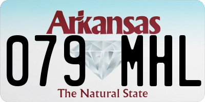 AR license plate 079MHL