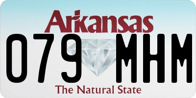 AR license plate 079MHM