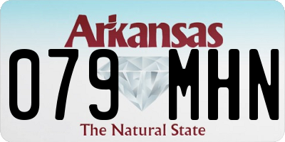 AR license plate 079MHN
