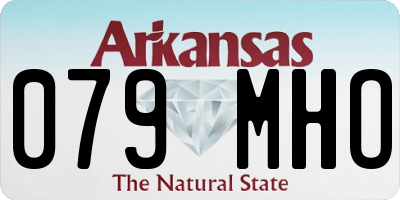 AR license plate 079MHO