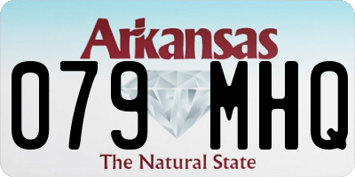 AR license plate 079MHQ
