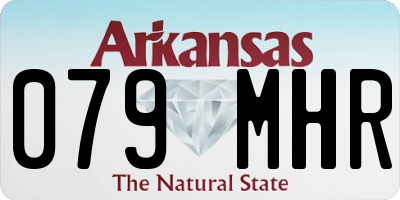 AR license plate 079MHR