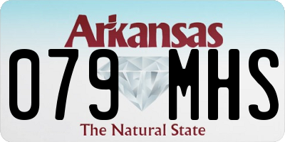 AR license plate 079MHS