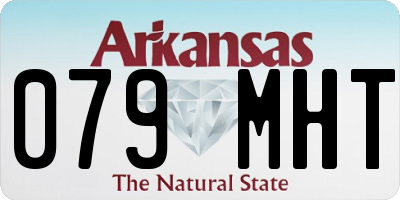 AR license plate 079MHT