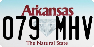 AR license plate 079MHV
