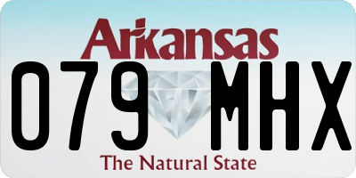 AR license plate 079MHX