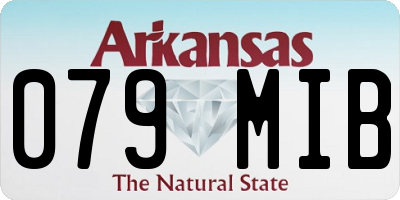 AR license plate 079MIB
