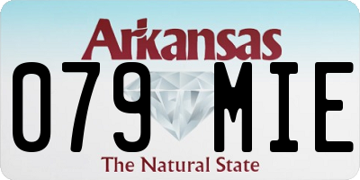 AR license plate 079MIE