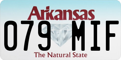 AR license plate 079MIF