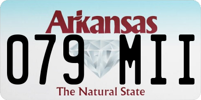 AR license plate 079MII