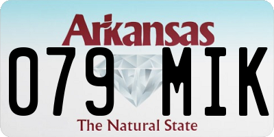 AR license plate 079MIK