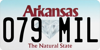 AR license plate 079MIL