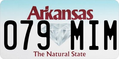 AR license plate 079MIM