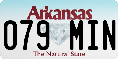 AR license plate 079MIN