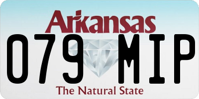 AR license plate 079MIP