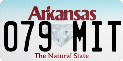 AR license plate 079MIT