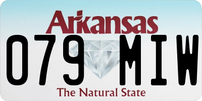 AR license plate 079MIW