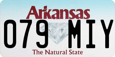 AR license plate 079MIY