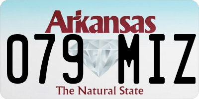 AR license plate 079MIZ