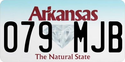 AR license plate 079MJB