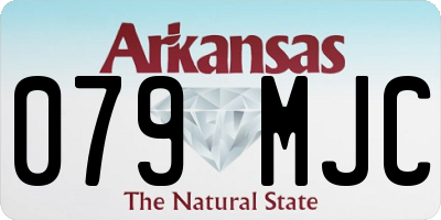 AR license plate 079MJC