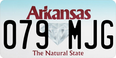 AR license plate 079MJG