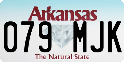 AR license plate 079MJK