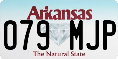 AR license plate 079MJP