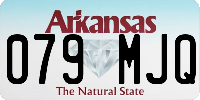 AR license plate 079MJQ