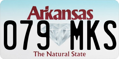 AR license plate 079MKS
