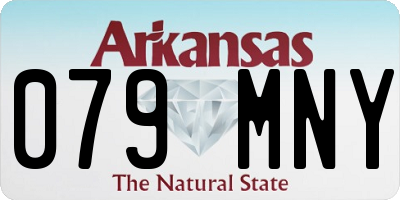 AR license plate 079MNY