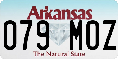 AR license plate 079MOZ