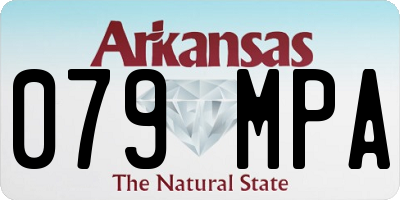 AR license plate 079MPA