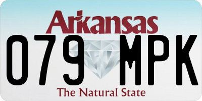 AR license plate 079MPK