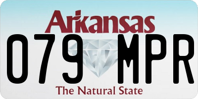 AR license plate 079MPR