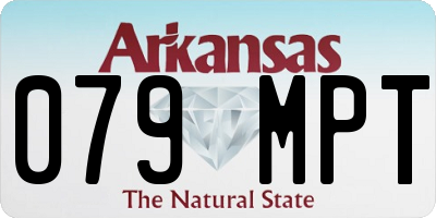 AR license plate 079MPT