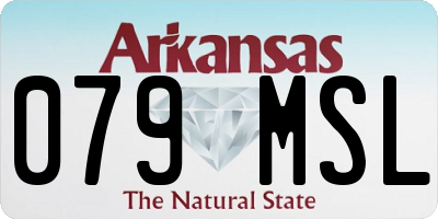 AR license plate 079MSL