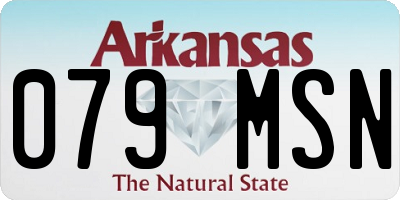 AR license plate 079MSN