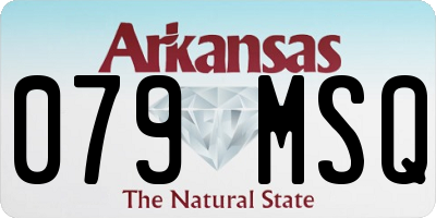 AR license plate 079MSQ