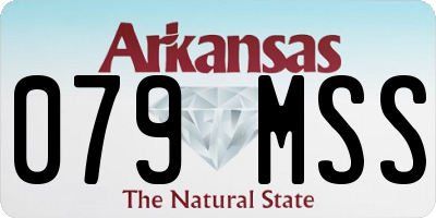 AR license plate 079MSS