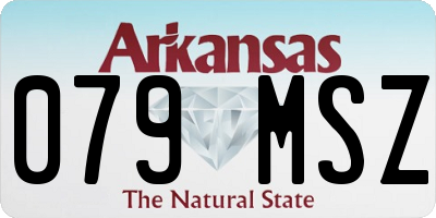 AR license plate 079MSZ