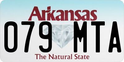 AR license plate 079MTA