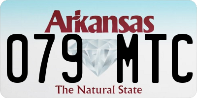 AR license plate 079MTC