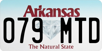 AR license plate 079MTD