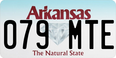 AR license plate 079MTE