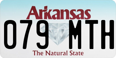 AR license plate 079MTH
