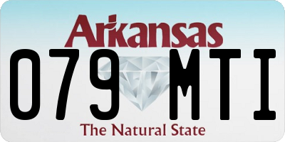 AR license plate 079MTI