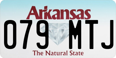 AR license plate 079MTJ