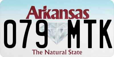 AR license plate 079MTK